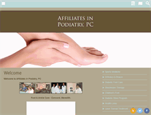 Tablet Screenshot of footdoctorsnh.com